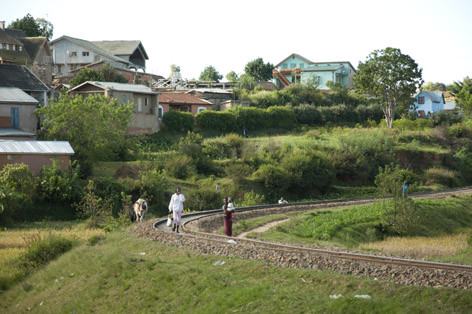 Järnväg i Madagaskar.